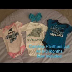Lot of Baby Girl Carolina Panthers Gear